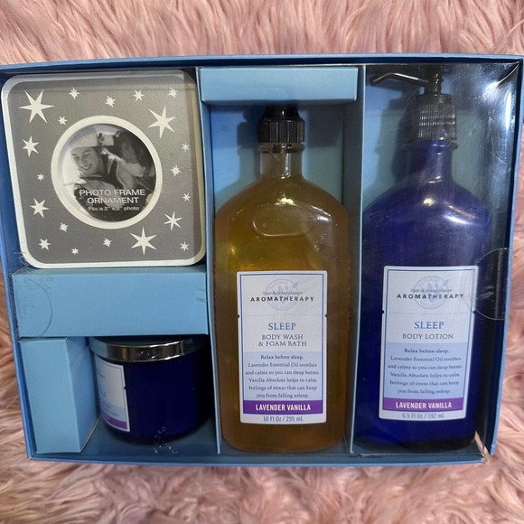 Bath & Body Works Other - Vintage Bath and Body Works Sleep Aromatherapy Bubble Bath, Lotion Candle Set